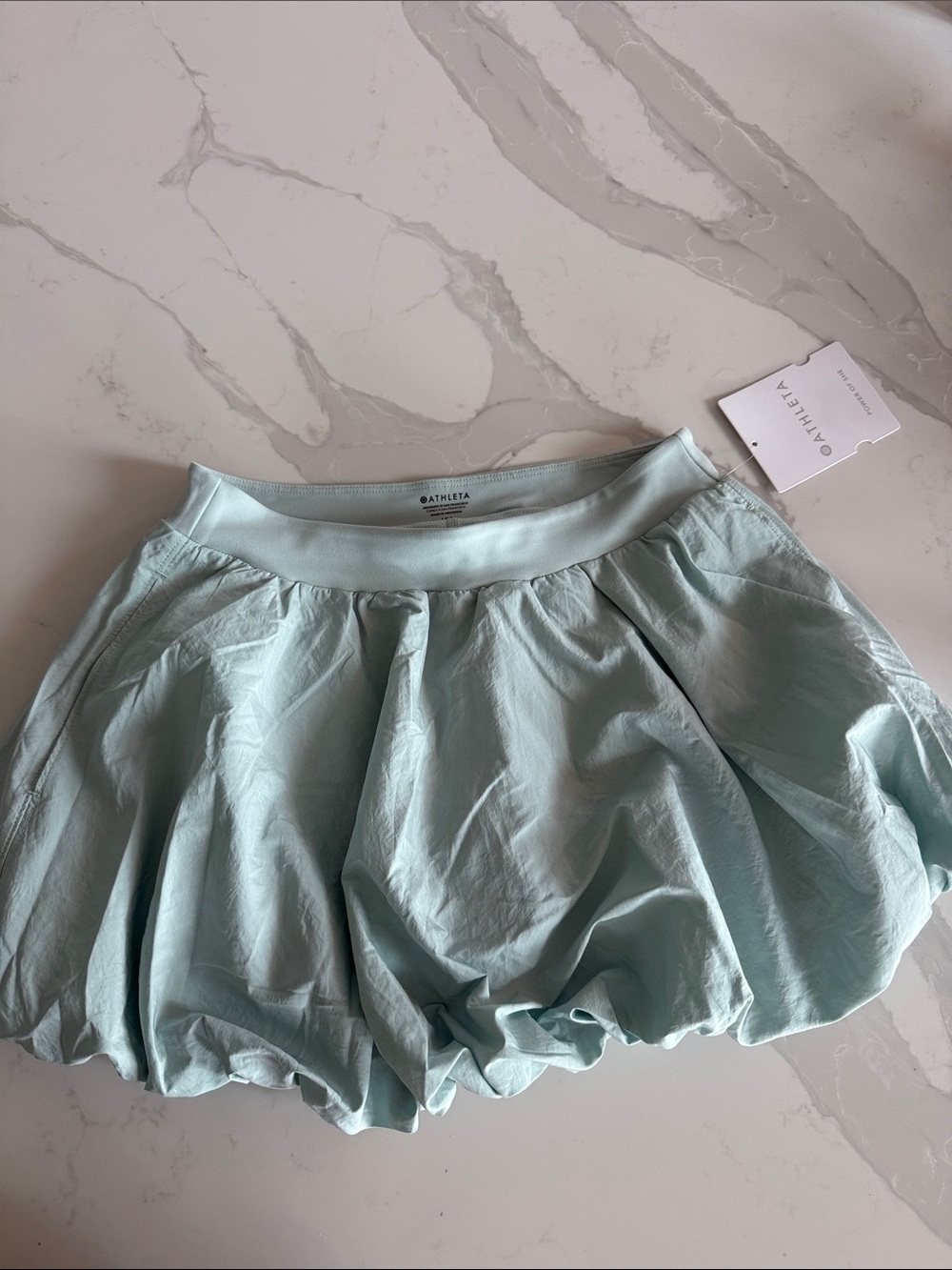 NWT Athleta Girl Mint Green Bubble Skirt
